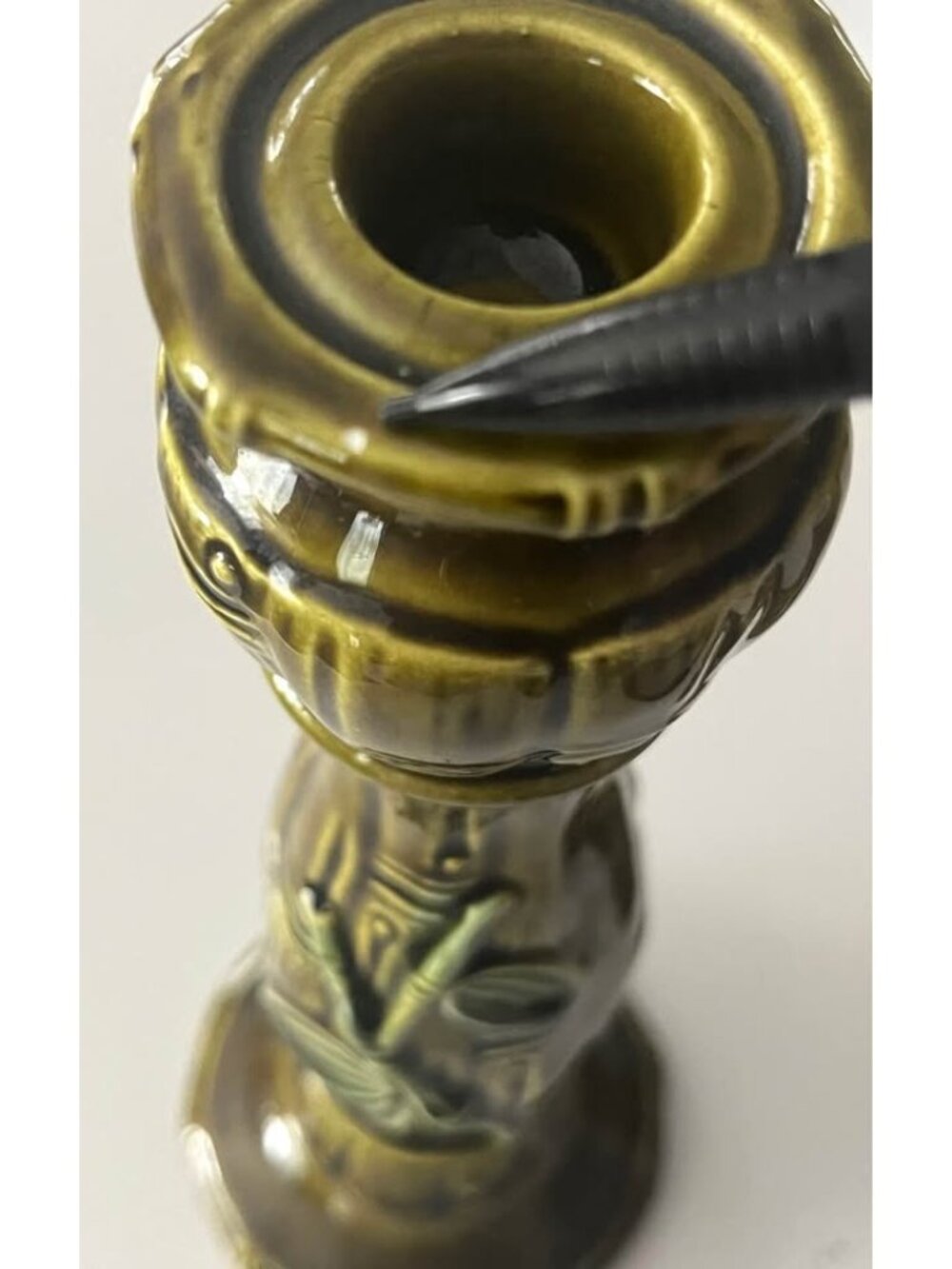 Vintage ceramic candlestick holders by Flambro-Japan - Picture 5 of 7